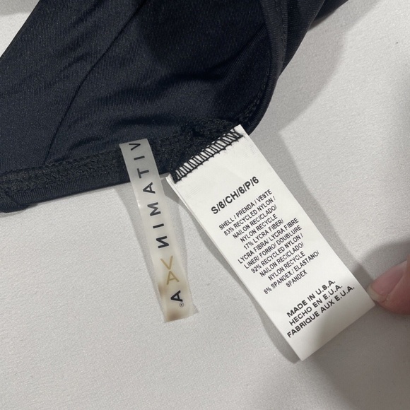 NEW Vitamin A Off Shoulder Capri Bikini Top in Black [SZ Small‎ S/6] - Picture 6 of 12